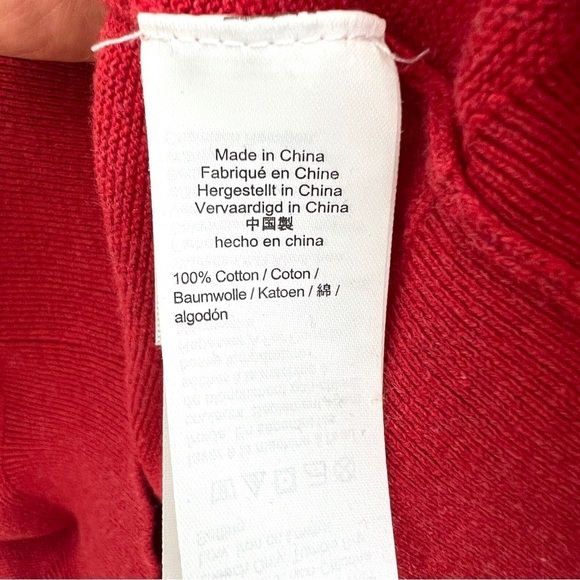 J. Crew 100% Cotton Ribbed Textured Sweater Knitwear Garter Stitch Large - Picture 7 of 8